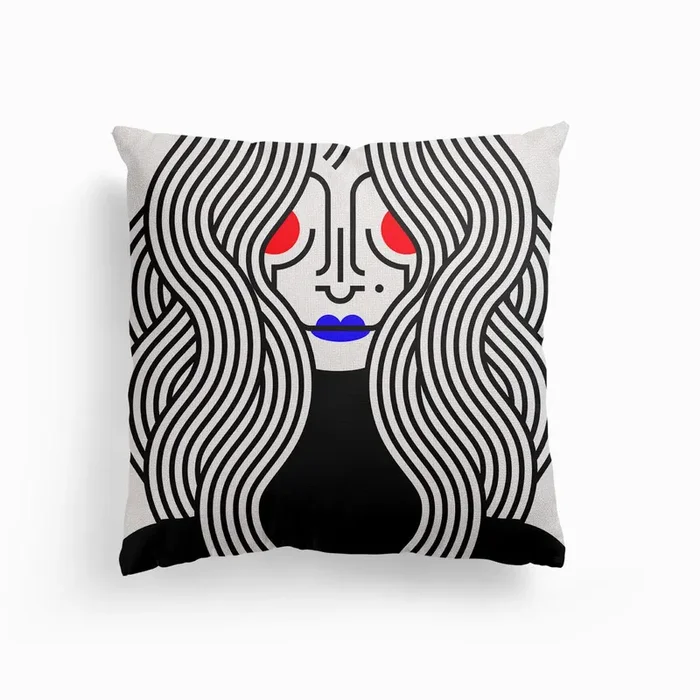 Beautiful Ava Canvas Cushion by Kanesza