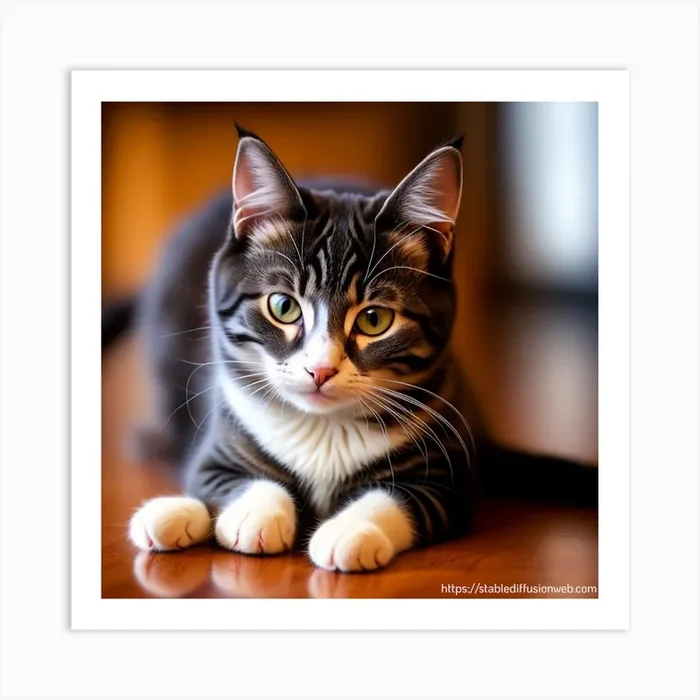 beautiful cat Art Print by Mbreboss