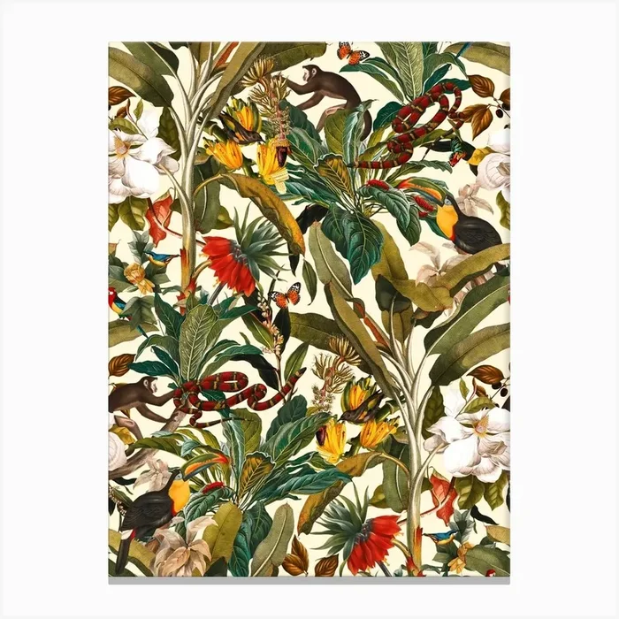 Beautiful Forest 4 Canvas Print by Burcu Korkmazyurek