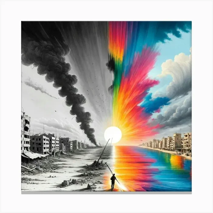 Beauty Versus Chaos Canvas PrintZ by ZeusGallery