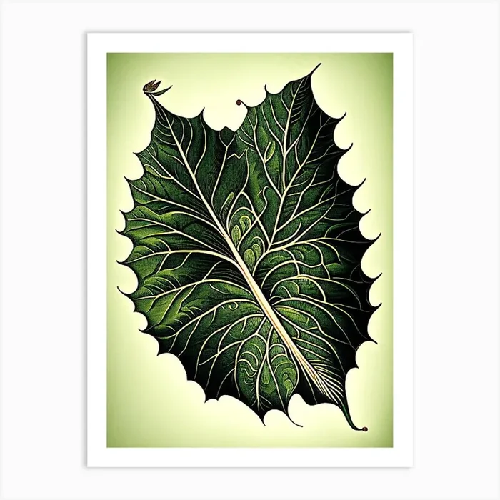 Betel Leaf Vintage Botanical 2 Art PrintL& by Leaf & Stem Studio