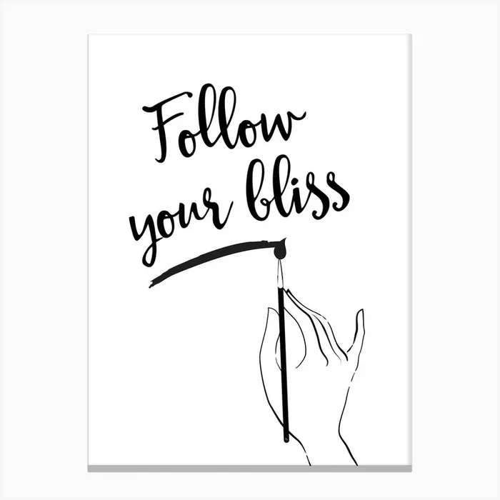 Bliss Note Canvas PrintM by Martina