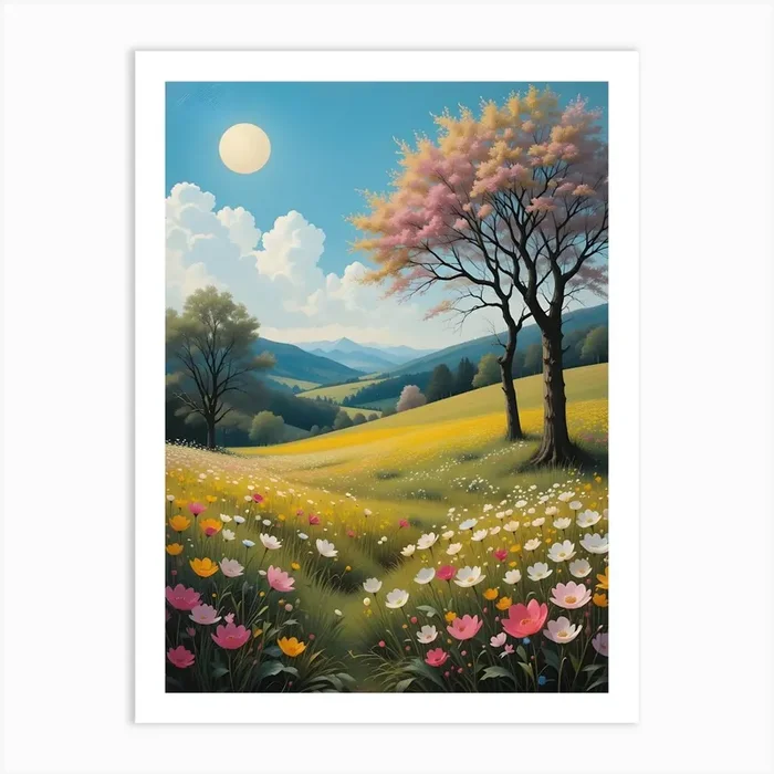 Blossoming Meadow Art Print by Artistry Innovare