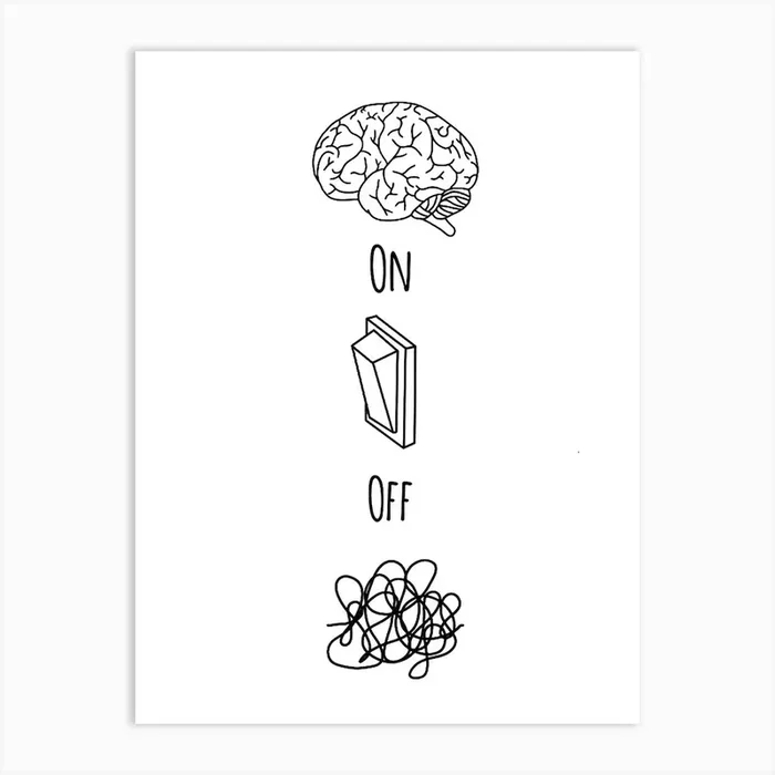 Brain Power Illustration Art Print by JDuke Illustrations