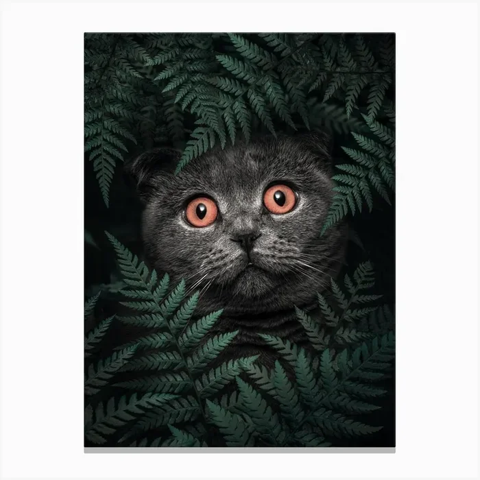British Shorthair Cat Canvas Print by Arizrab