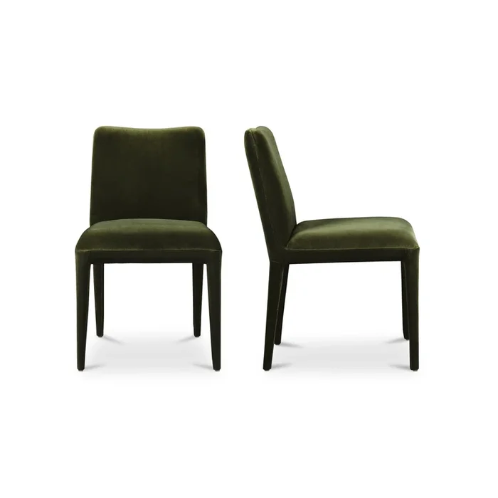 Calla Dining Chair Green Velvet – Set Of Two