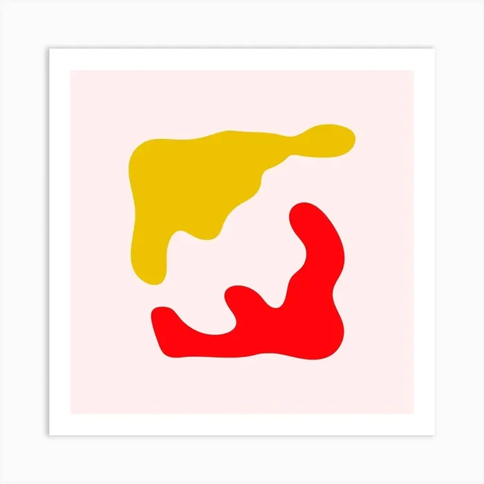 Canoodle Square Art Print by Giovana Birck