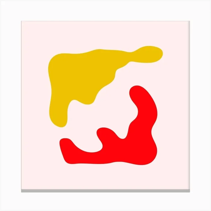 Canoodle Square Canvas Print by Giovana Birck