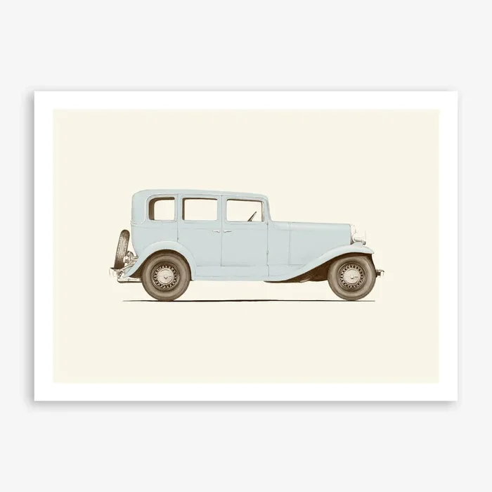 Car Of The 1930S Art Print by Florent Bodart