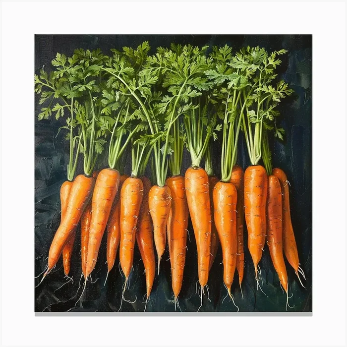 Carrots Canvas Print by PaigeDesigns