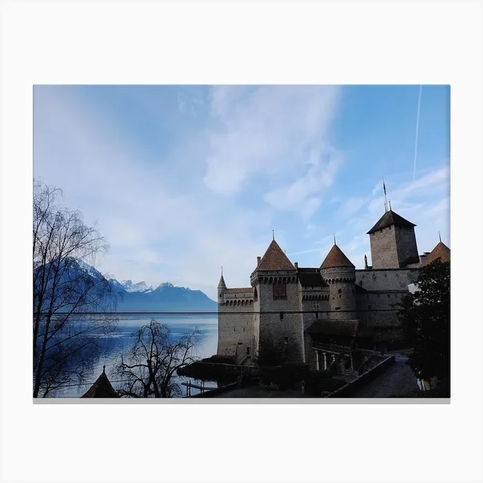 Castle In Switzerland Canvas Print by Jessica Glazov