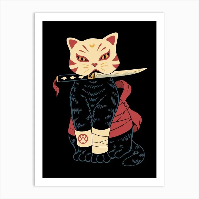 Catsune Art Print by Vincent Trinidad Art