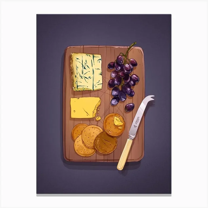 Cheeseboard Canvas Print by Barrie Jones