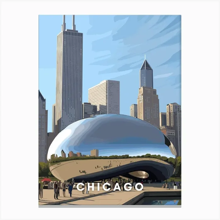 Chicago, Illinois Canvas Print by Chorba