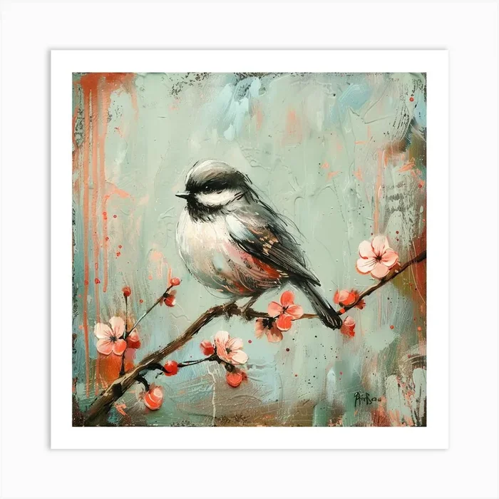 Chickadee Art Print by PaigeDesigns