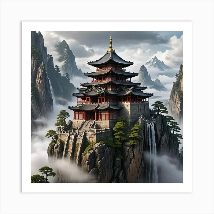 Chinese Art 57 Art Print by Jade Ink