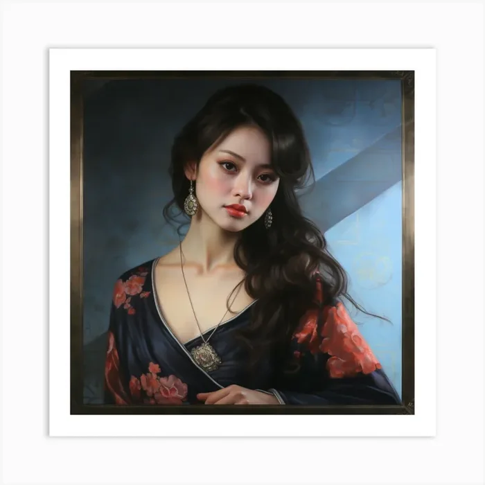 Chinese Woman 1 Art Print by PaigeDesigns