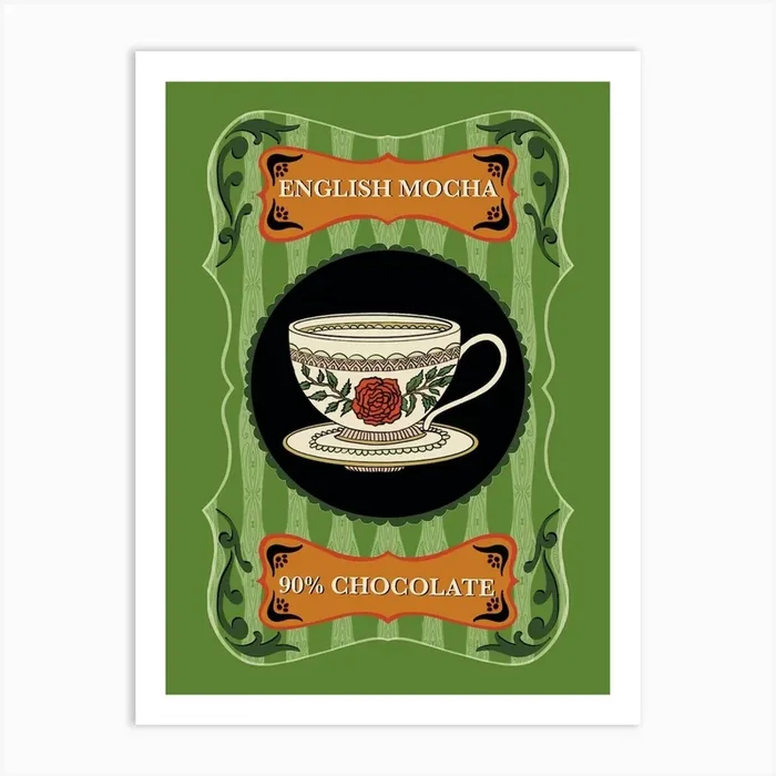 Chocolate Mocha Poster Art Print by Vaishali Sahu
