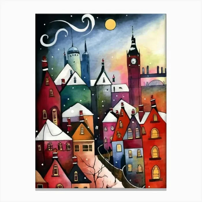 Christmas In London 1 Canvas Print by FOX & JAY