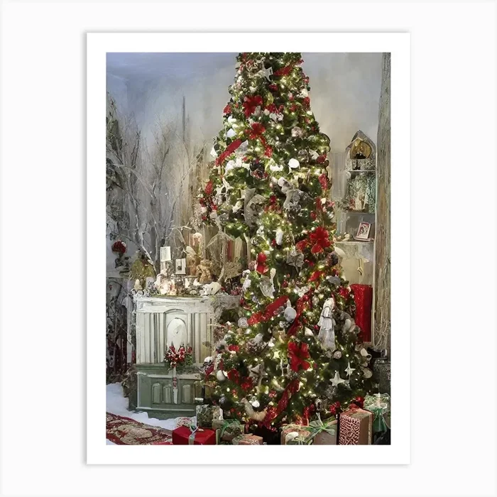 Christmas Tree Art PrintDD by Diggit Designs