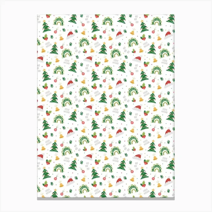 Christmas Tree Pattern Canvas Print by Dreamer