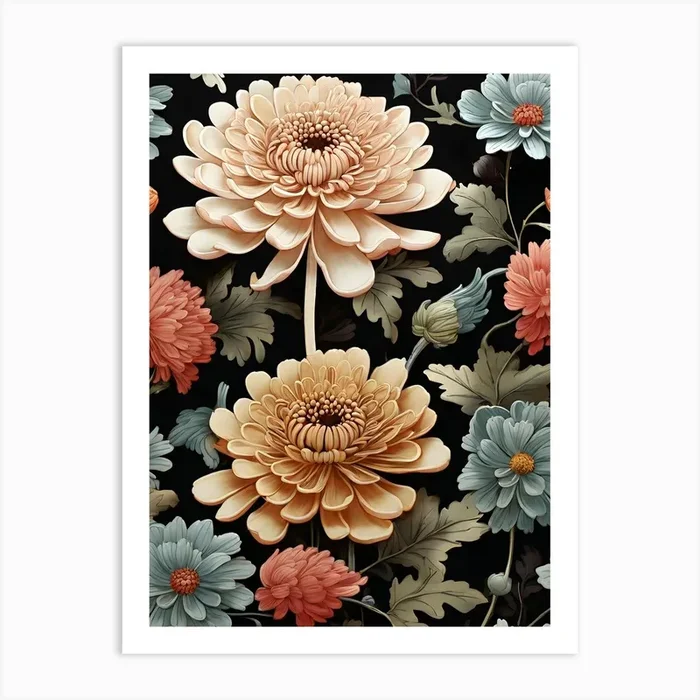 Chrysanthemum 1 Art Print by Artistry Innovare