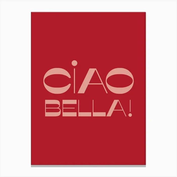 Ciao Bella Canvas Print by Krone Kern