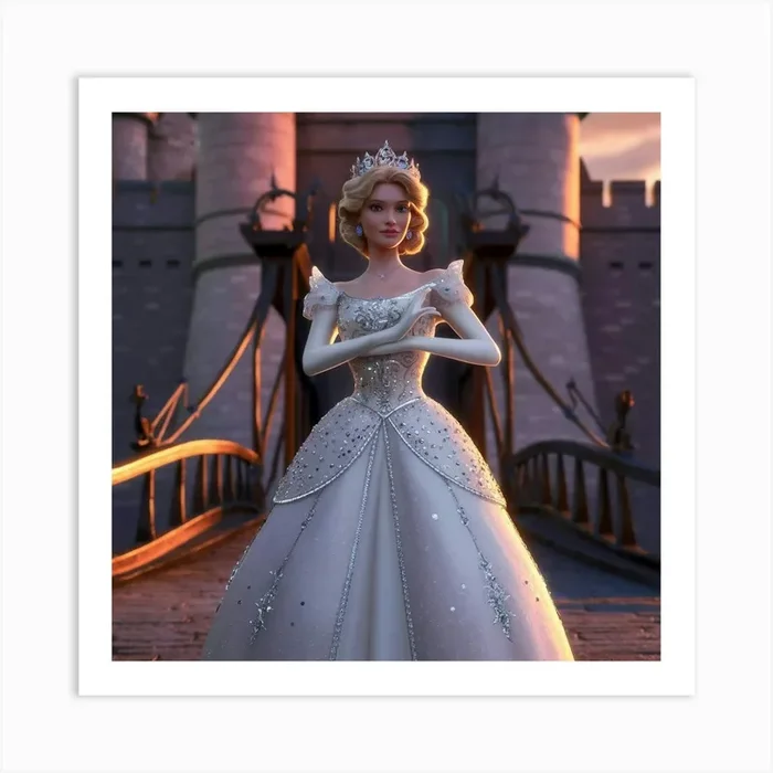 Cinderella Art PrintCA by Caleb art