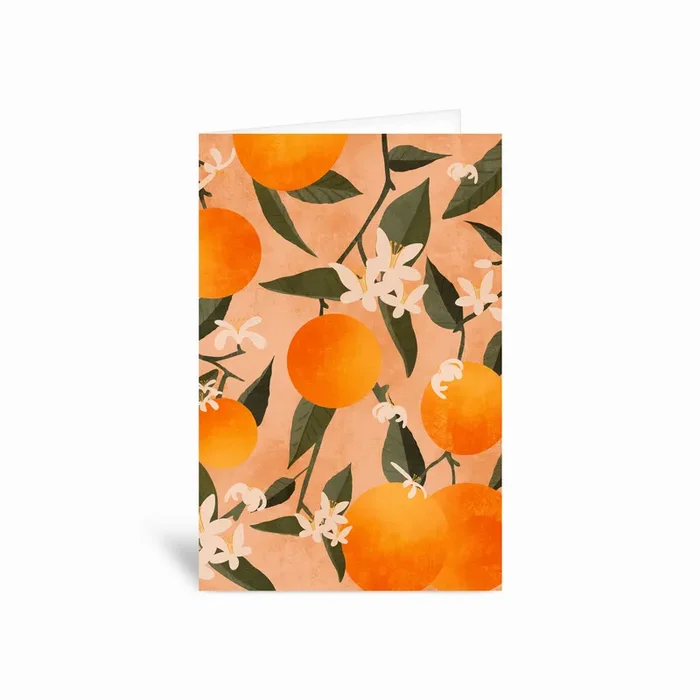 Citrus Greetings Card by Its Funny Howww