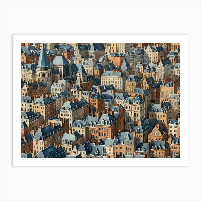 Cityscape 7 Art PrintC by Clofura