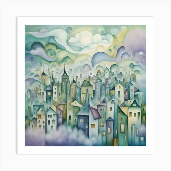 Cityscape 9 Art PrintC by Clofura