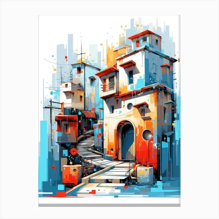 Cityscape Canvas Print by Fotkrat