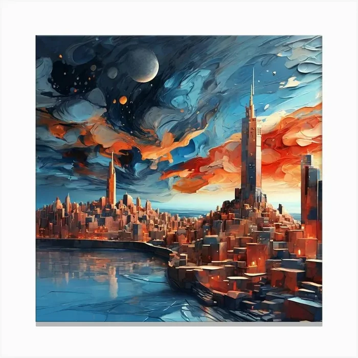 Cityscape Canvas Print by LunaTess