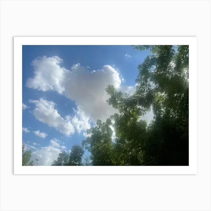 Clouds In The Sky Art PrintL by Lenadaydream