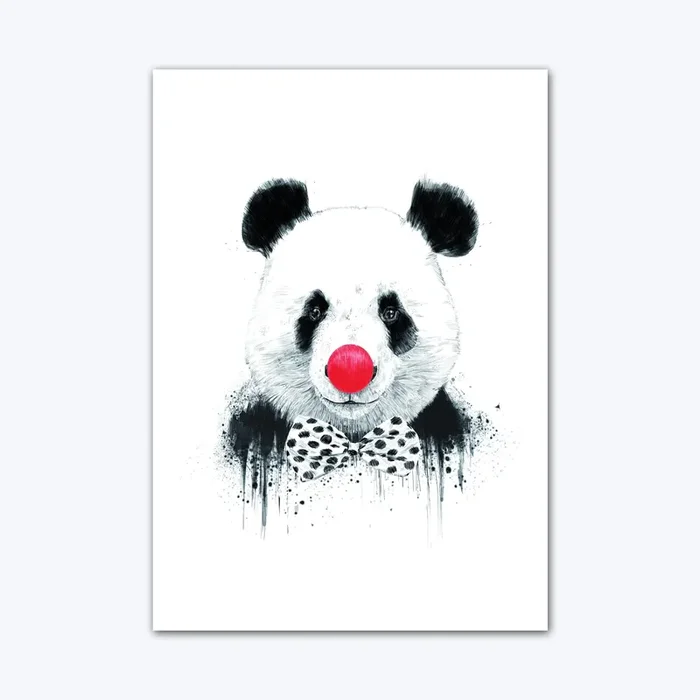 Clown Panda Art Print by Balázs Solti
