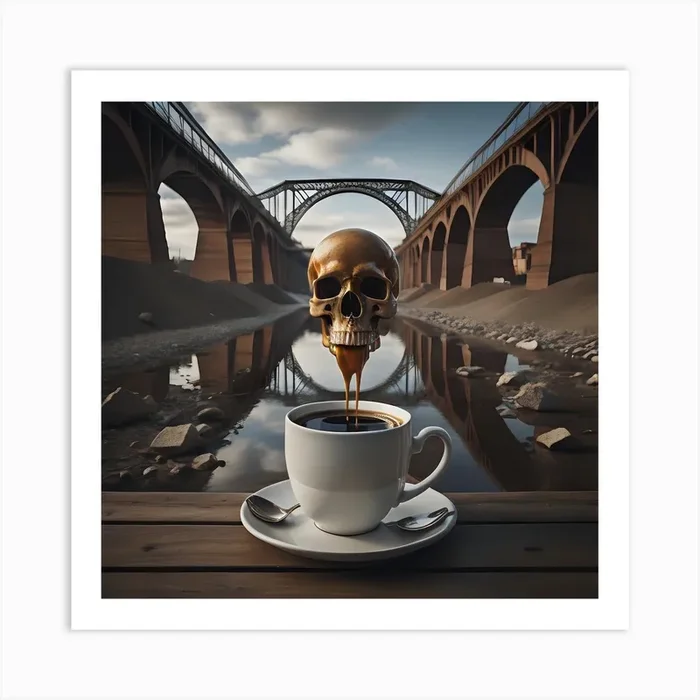 Coffffffffeeeeeeeeeeeeman Art Print by Karptopia