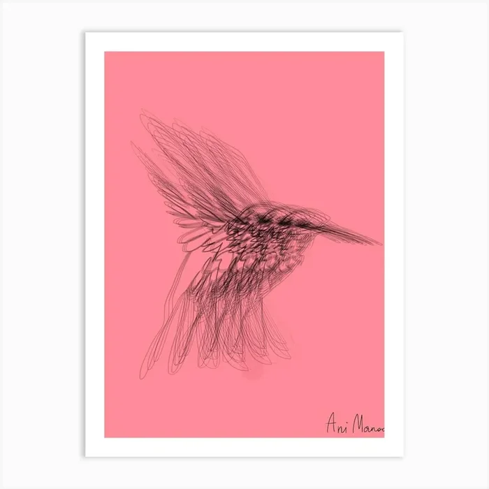 Colibri006 Art Print by AniManoo
