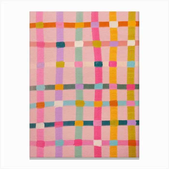 Colorful Checkerboard Canvas Print by Kartika Paramita