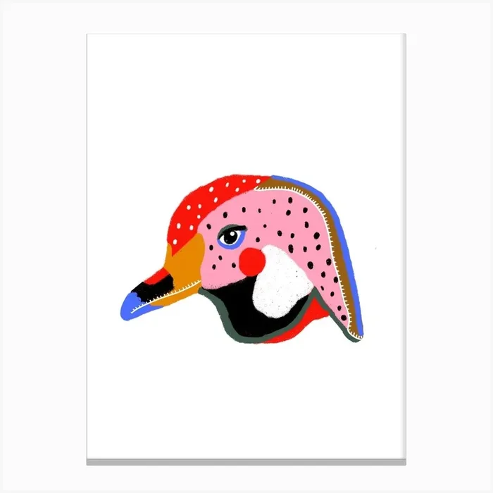 Colourful Bird Canvas Print by Girl Visual