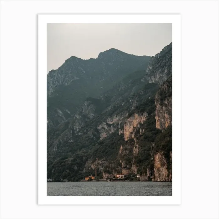 Como Lake Italy Ii Art Print by Emy Van Trijp