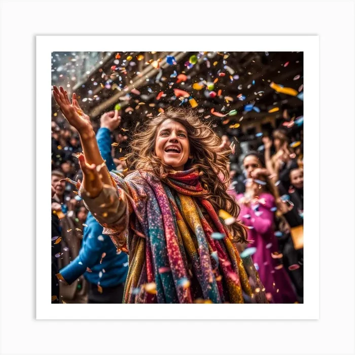 Confetti Art Print by Cristain m