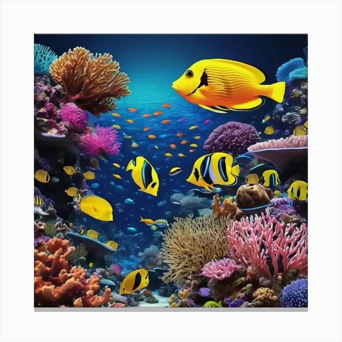 Coral Reef 1 Canvas Print by Vivid Imagination