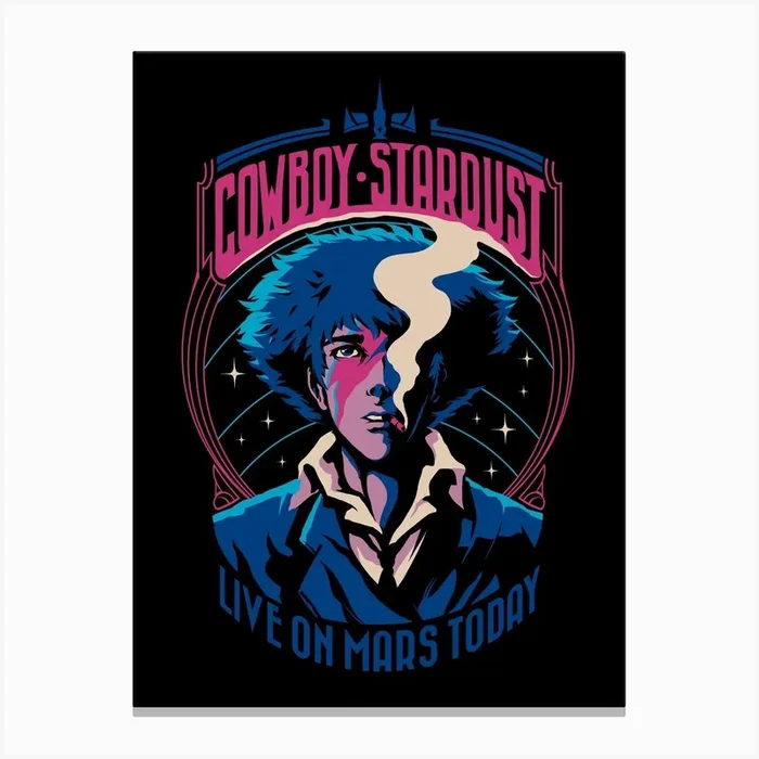 Cowboy Stardust Canvas Print by ilustrata