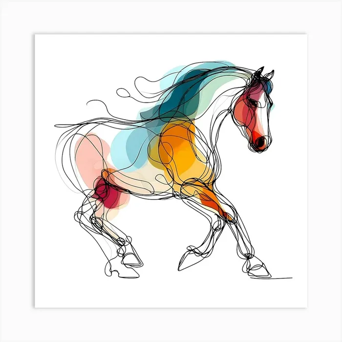 Creative Horse Visual 4 Art Print by A.D. Artwork