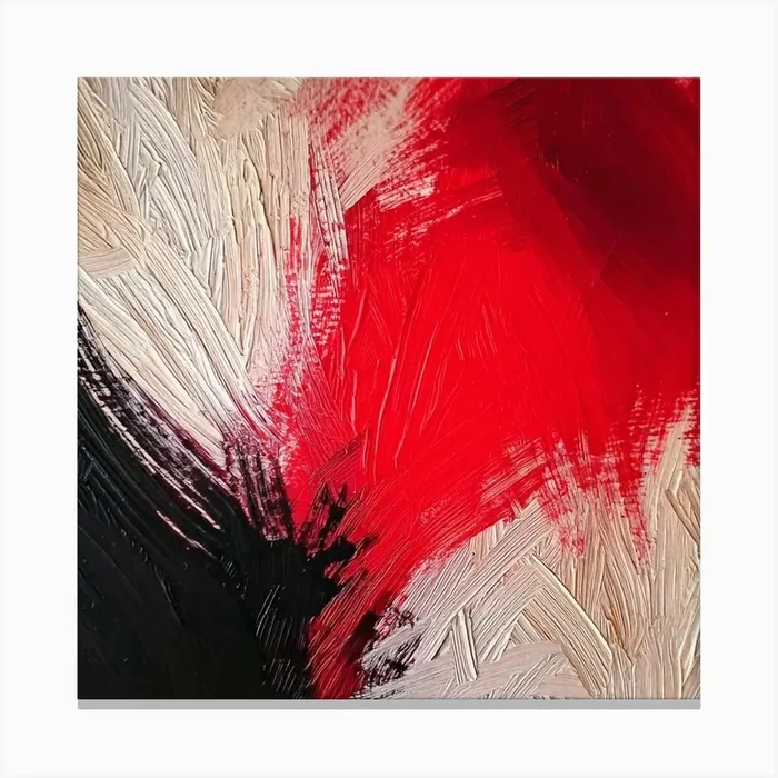 Crimson wall art Canvas Print by Iryna Trotsiuk
