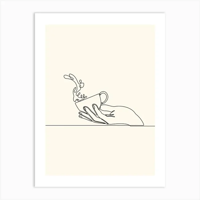 Cup Of Coffee Art Print by Dreamer
