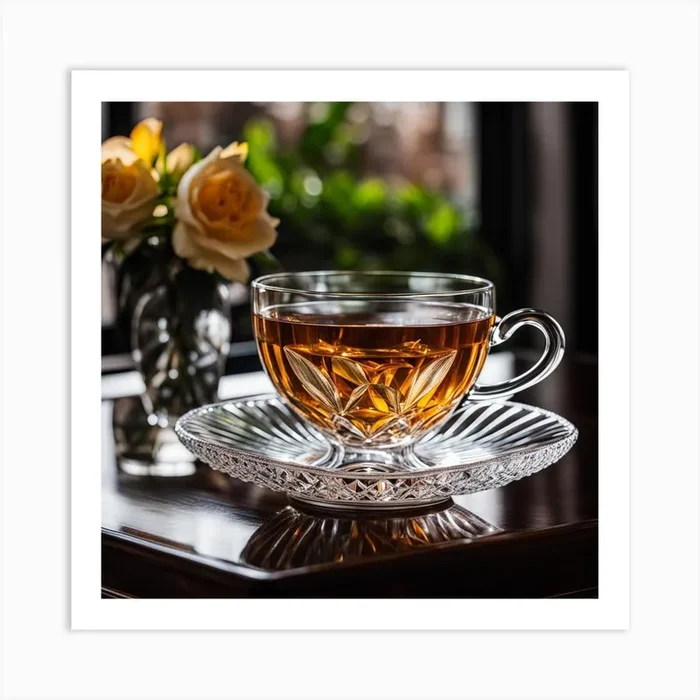 Cup Of Tea Art PrintGA by Gifty Art Shop