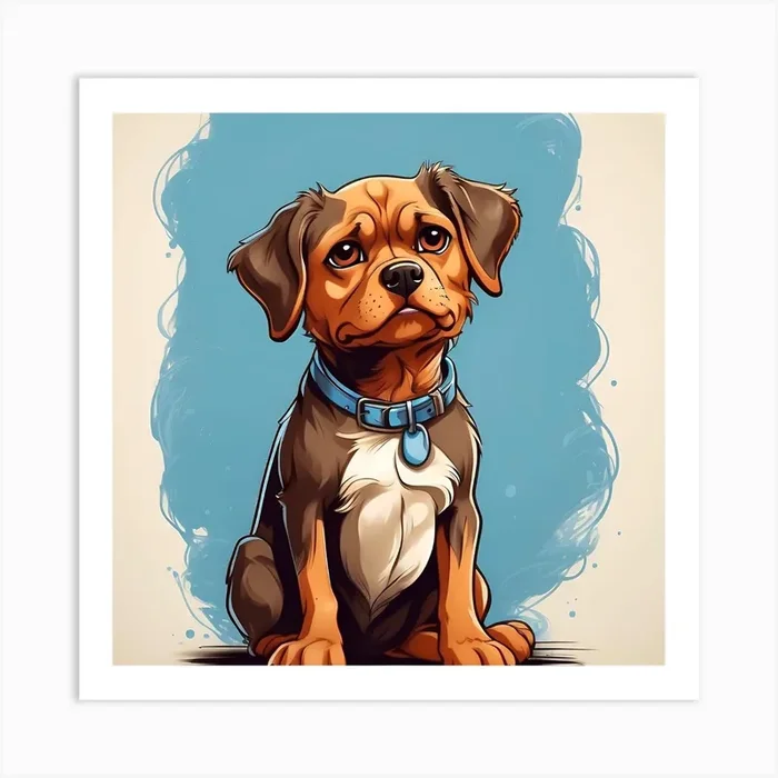 Dachshund Art Print by IDEA wall art