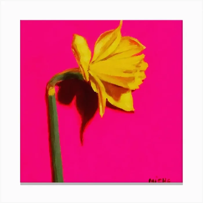 Daffodil Canvas Print by Micheline Watkins