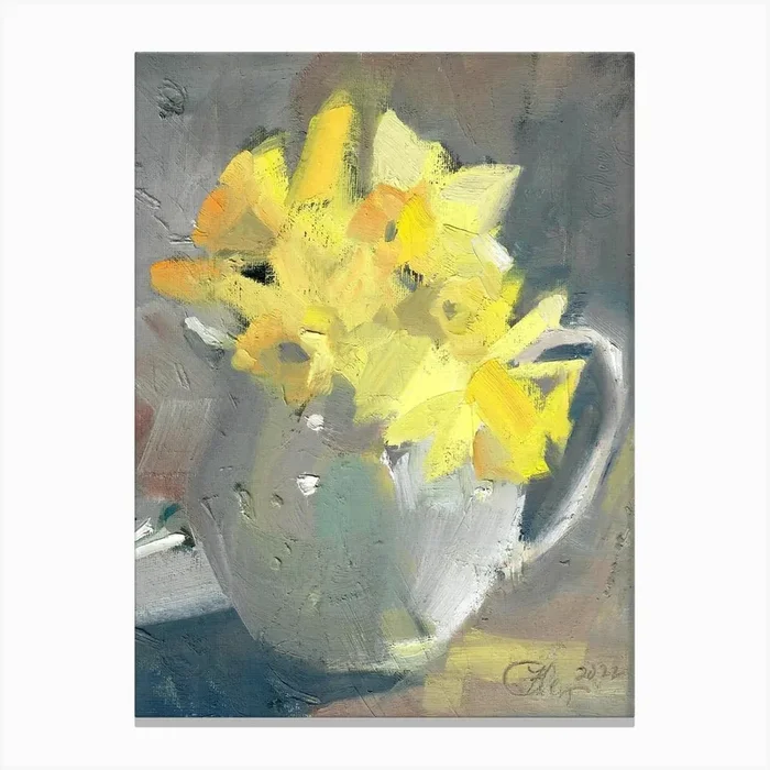 Daffodils Canvas Print by Bley Hack